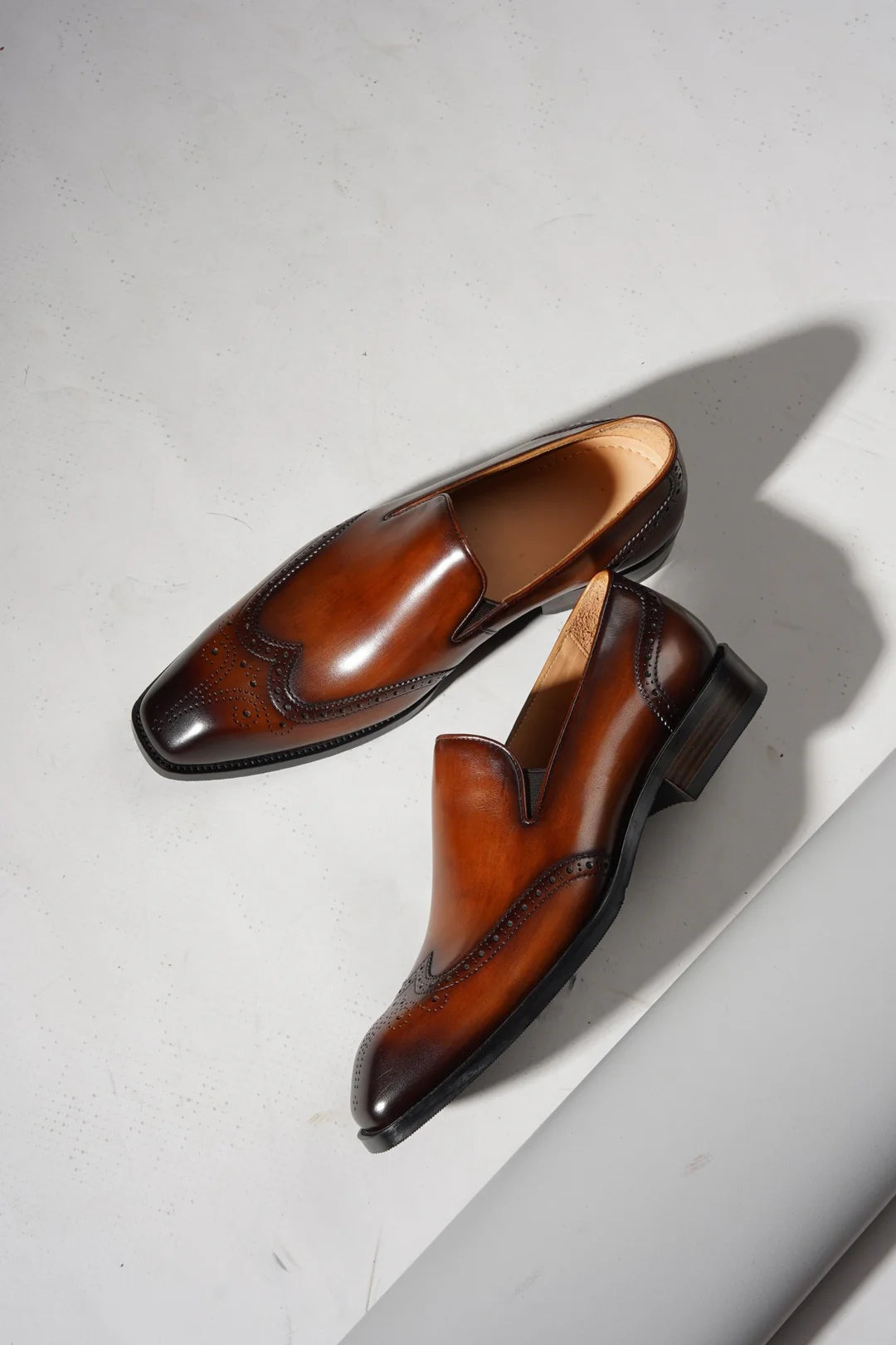 Wingtip Brown Loafers