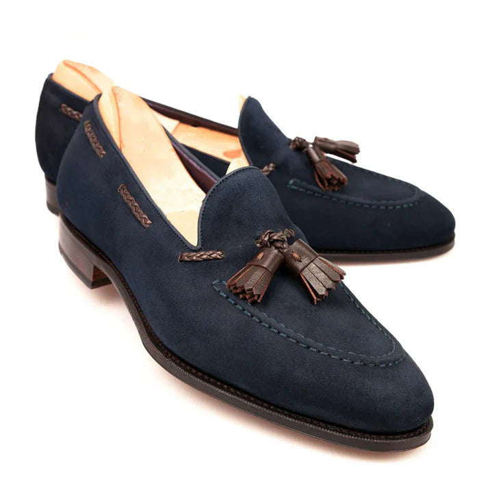 Blue Suede Loafers
