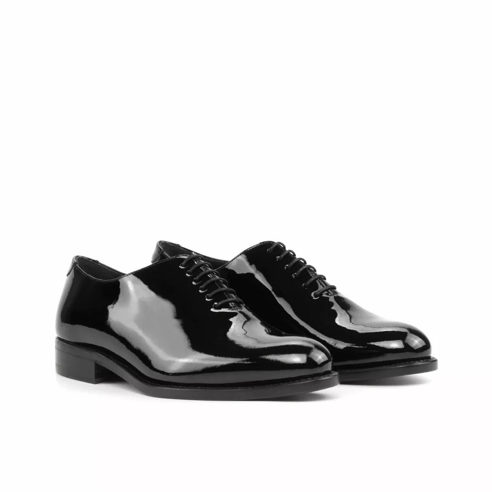 Formal Black Patent Wholecut Oxford