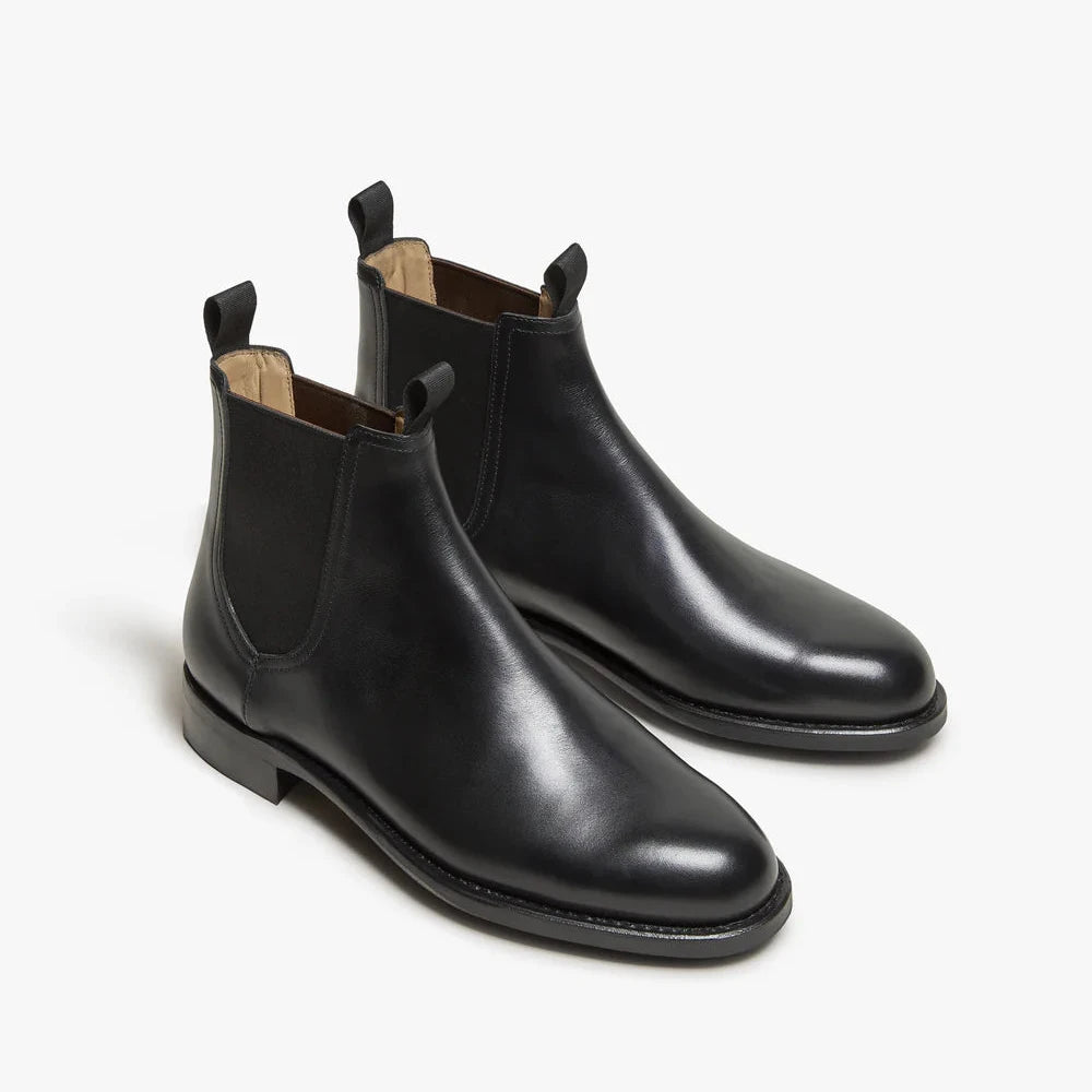 Carl Chelsea Boot – Black Smooth leather
