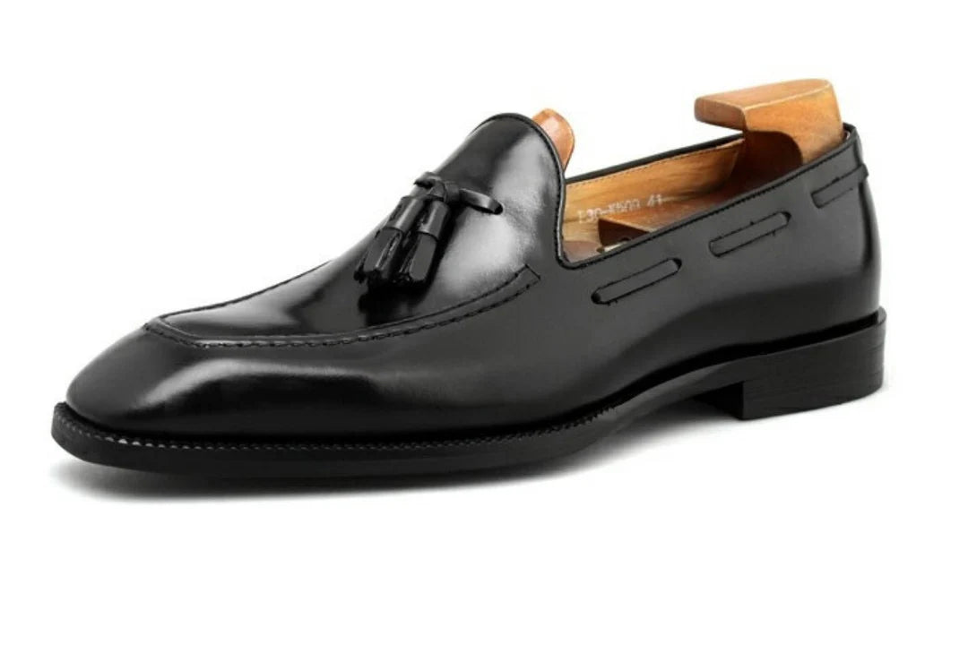 Black Tassel Loafers