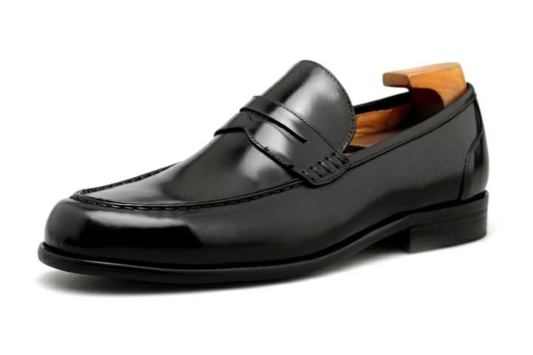 Black Round Loafers