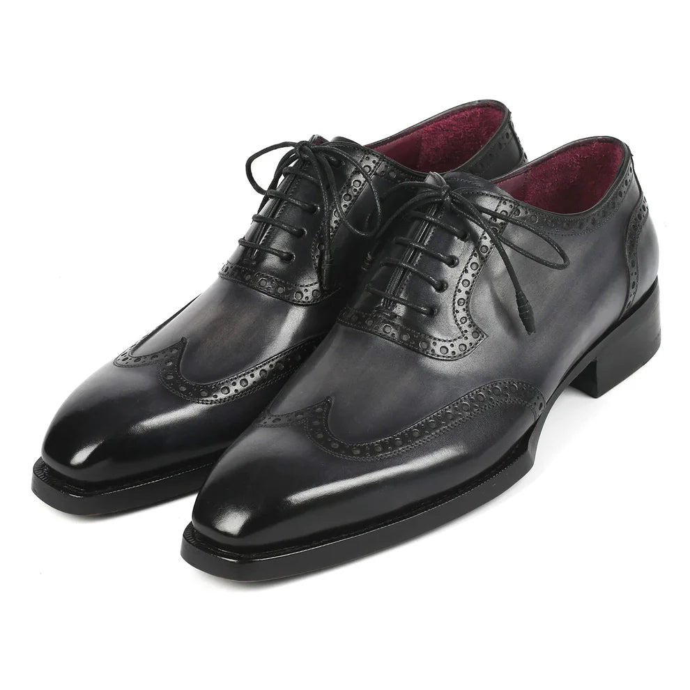 Formal Dark Grey Wingtip Oxford