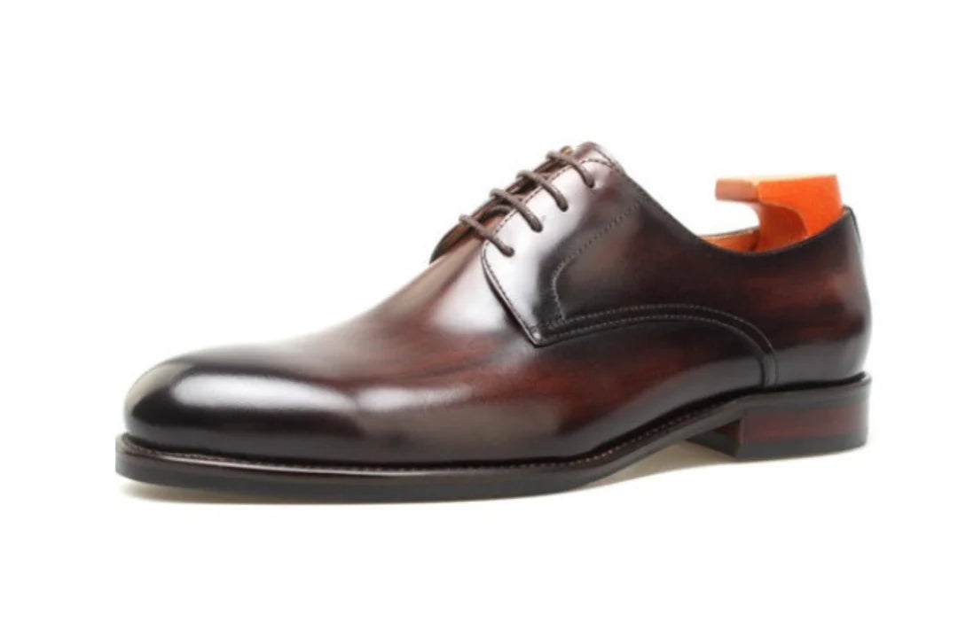 Formal Brown Wholecut Derby Shoes