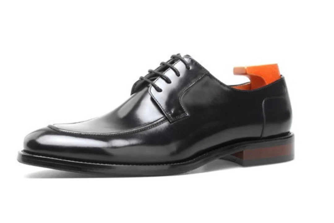 Dark Black Derby Business Shoes