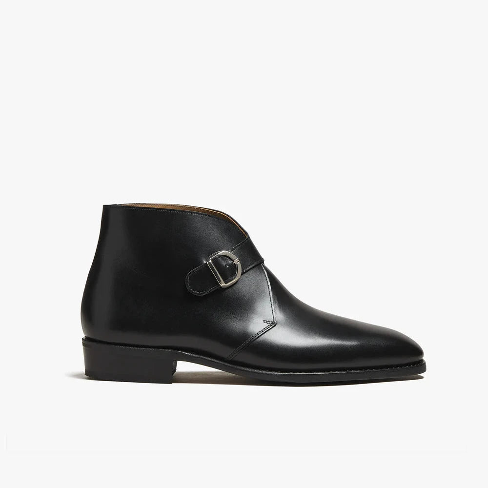 Carlo Black Leather Boots