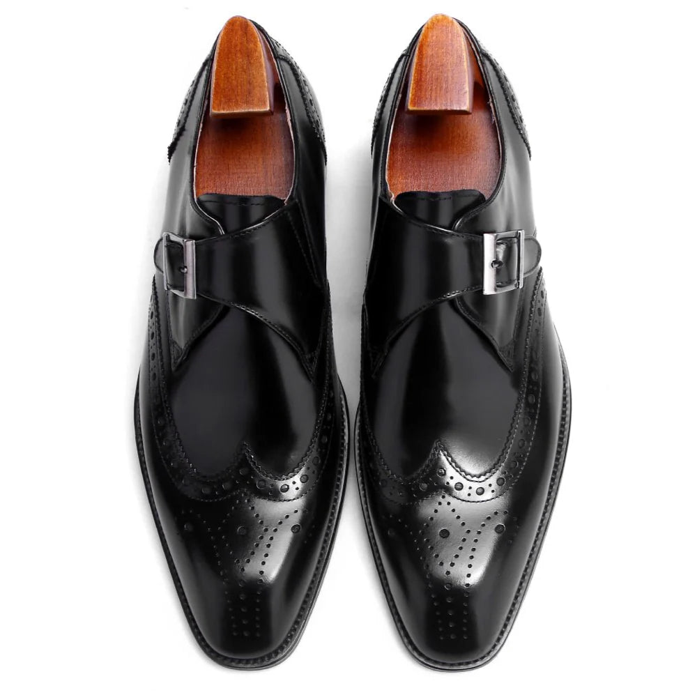 Black Wingtip Single Monstrap